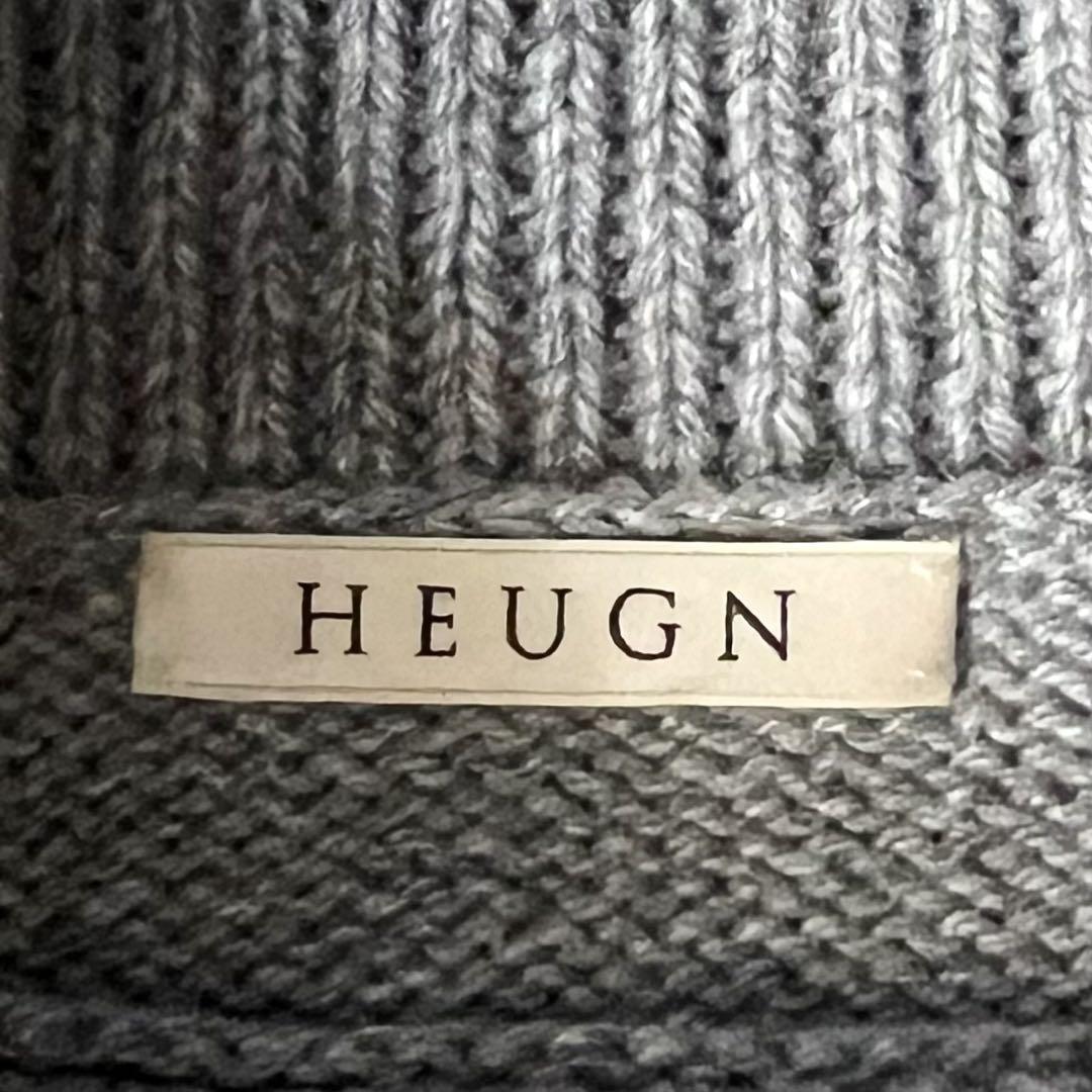 HEUGN MARTIN TURTLE NECK ニット カシミヤ グレー M