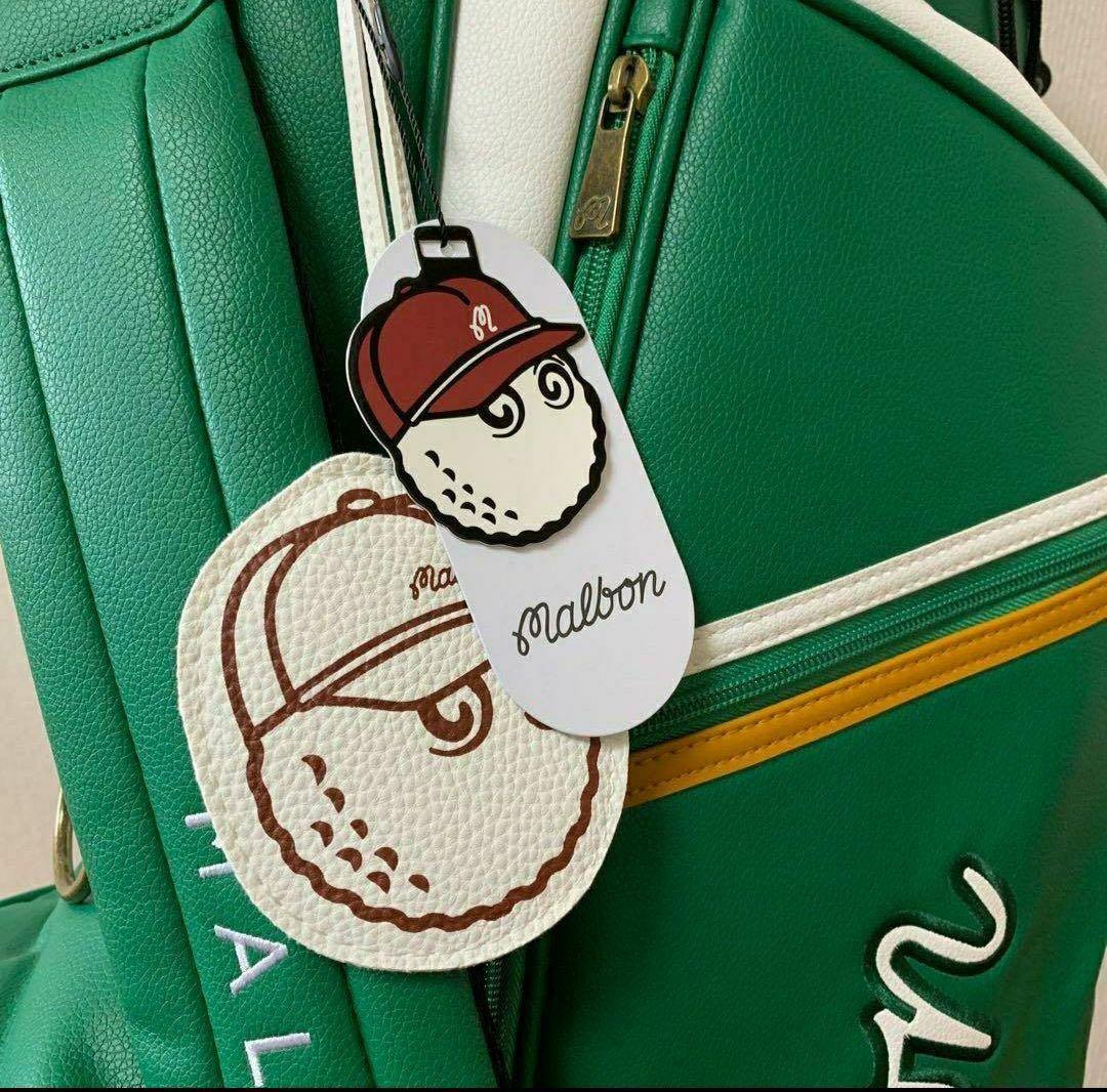 新作 Malbon golf マルボンゴルフ キャディバッグ スタンド型 緑
