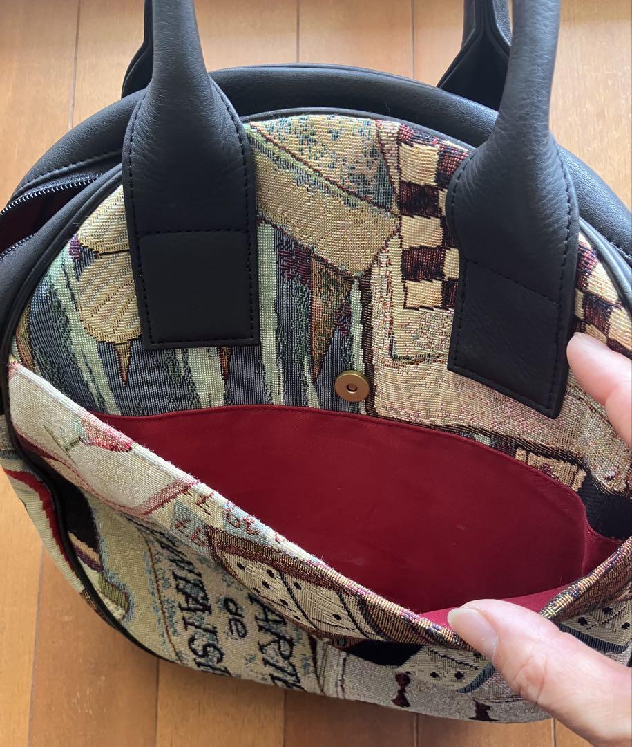 美品◎ SOAR SOLe ソアソウル 肩かけ可 ハンドバッグ 総柄　刺繍