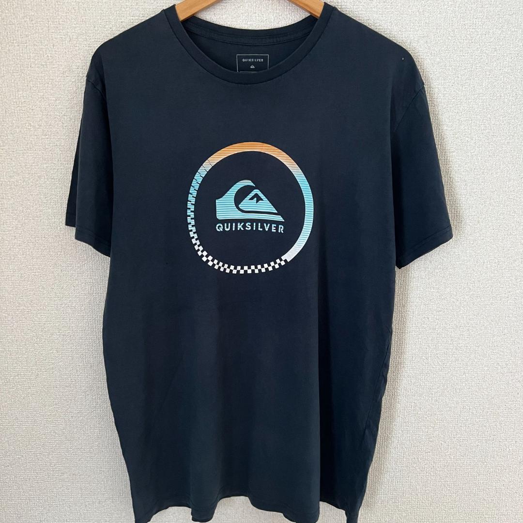 Quiksilver クイックシルバー サーフ半袖t ネイビー L ブランドロゴ メルカリ