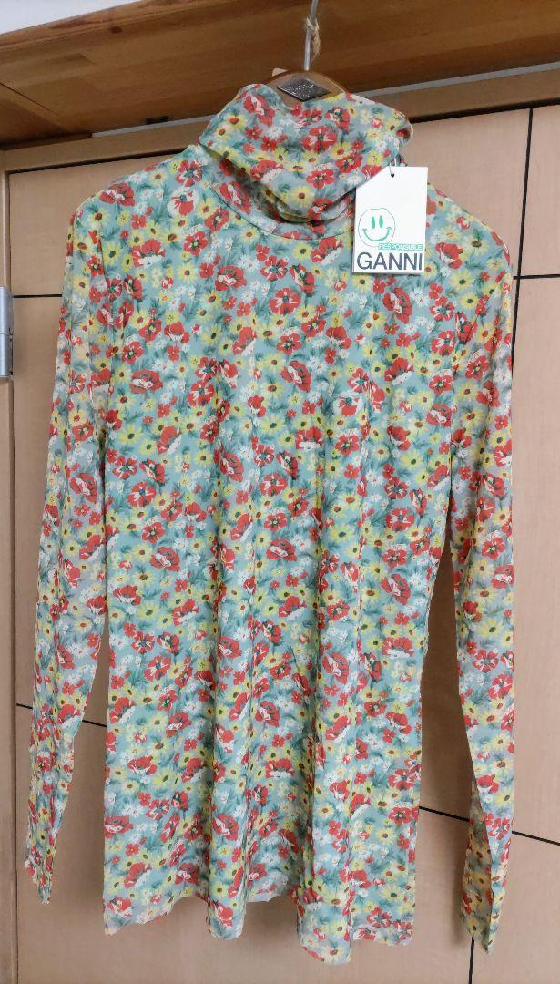 GANNI メッシュトップ