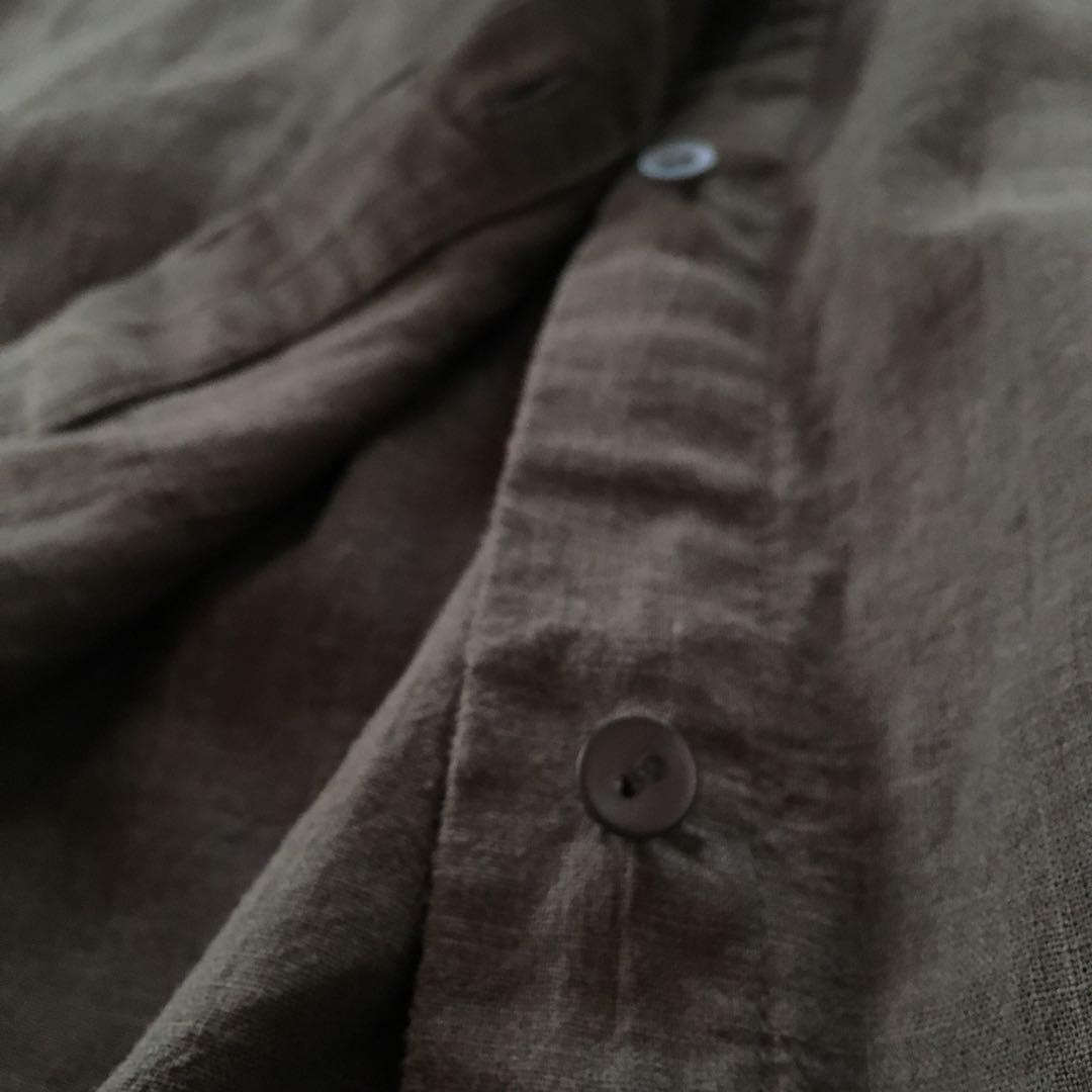 evam eva water リネンシャツ