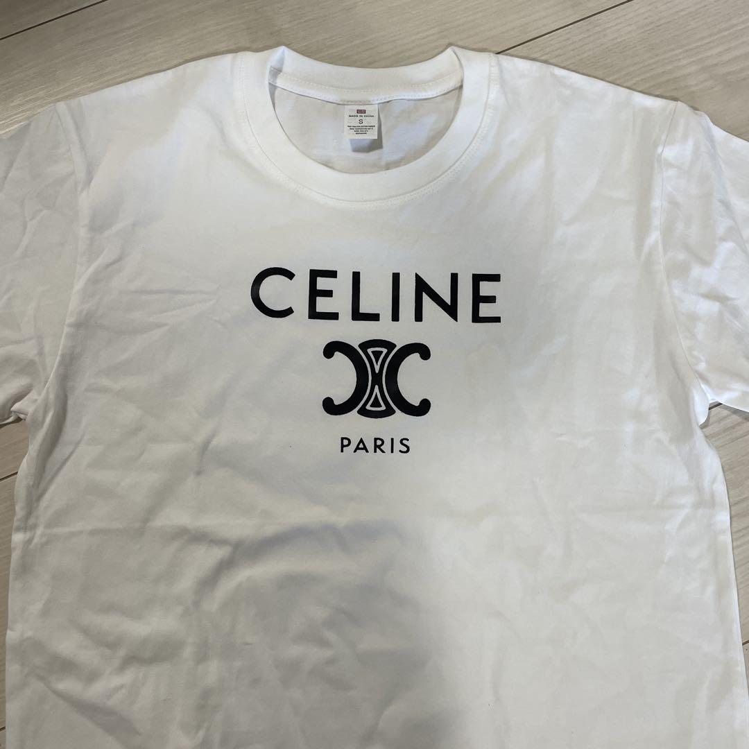 安心鑑定済み　CELINE ロゴ入り ホワイト Tシャツ 楽天市場】【7/25～27限定・最大2万円OFFクーポン配布中】CELINE