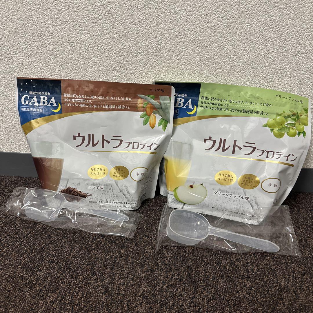 カーブスウルトラプロテイン ココア味、グリーンアップル味セット