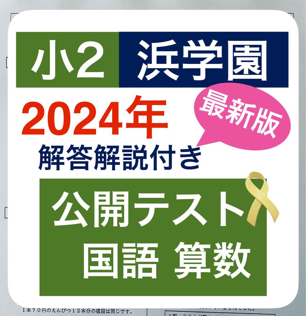 浜学園 最新版 2024年 小6 復習テスト Vクラス 算国理 1年分