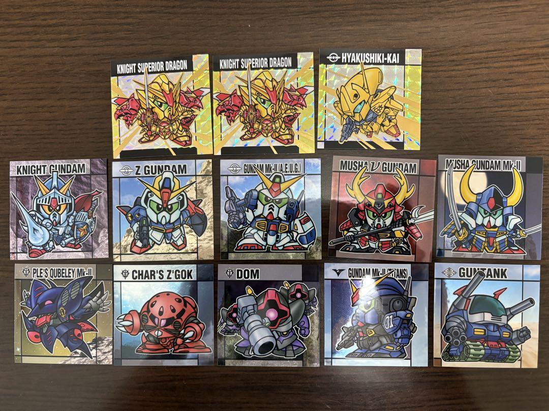 元祖SDガンダムスナック　騎士スペリオルドラゴン　ほか１３枚セット　先行販売