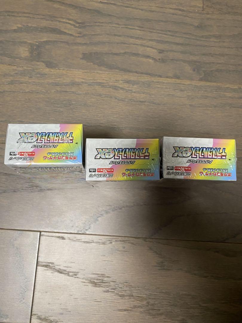 ポケモンカードゲーム テラスタルフェスex 3box新品未開封シュリンク付き