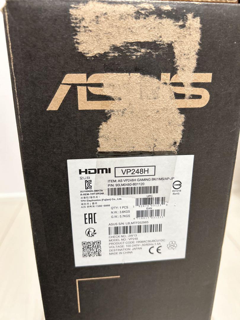 美品　中古　ASUS ゲーミングモニター VP248H 24インチ