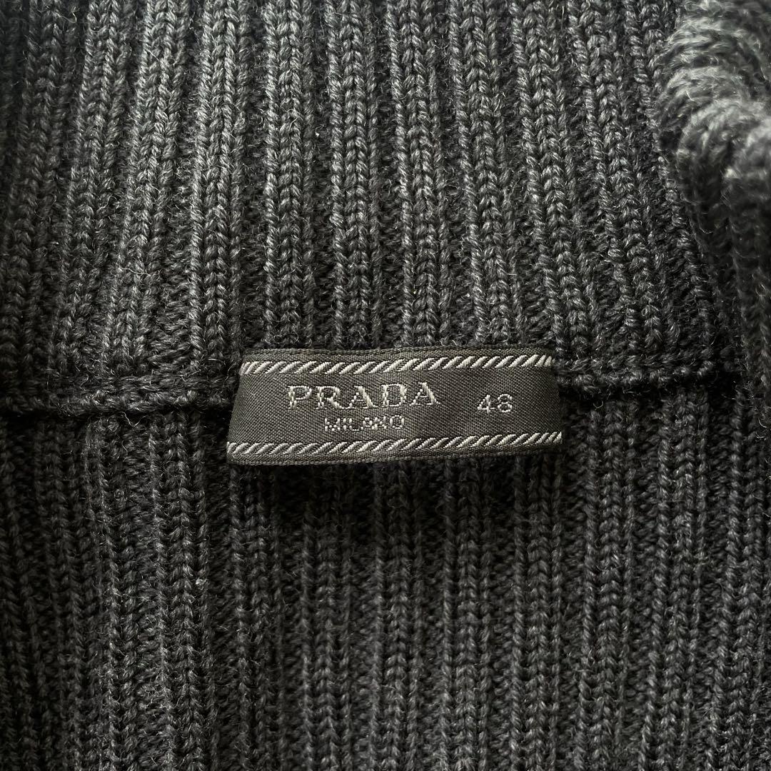 トップス Prada Rib Stitch Full Zip Knit