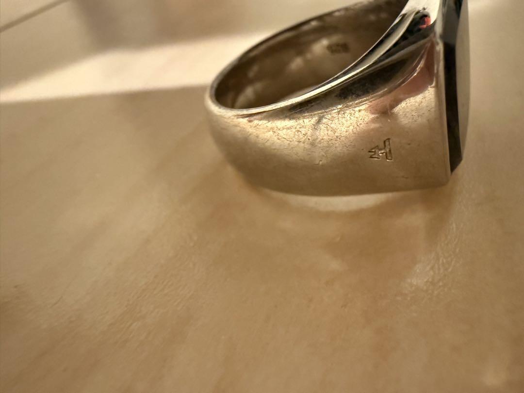即購入可　TOMWOOD Cushion Larvikite Ring 54