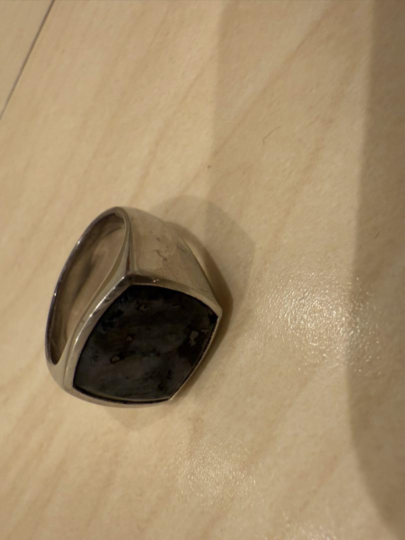 即購入可　TOMWOOD Cushion Larvikite Ring 54