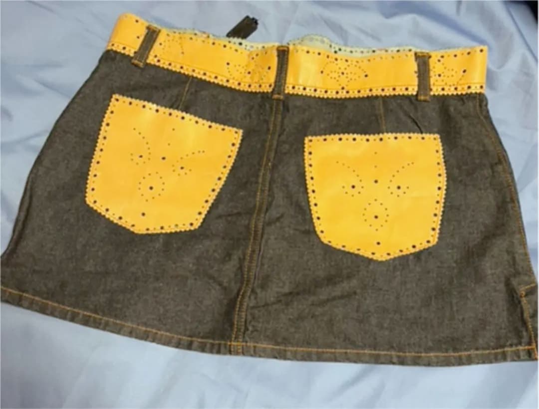 ドルチェアンドガッバーナ♡デニムスカート♡後ろと前側上と後ろの