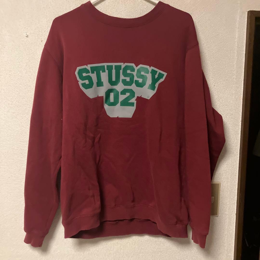STUSSY バーガンディ トレーナー 02