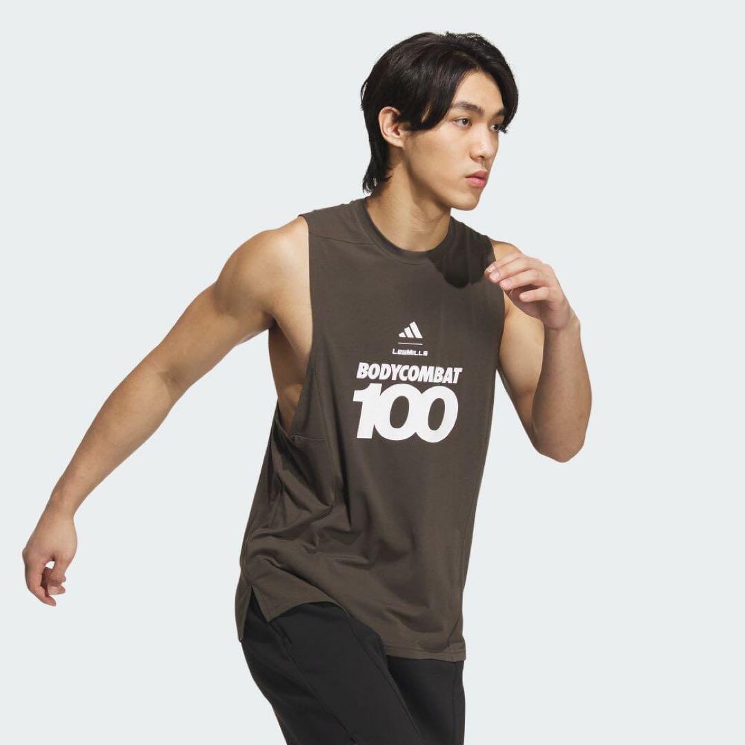 即納 新品タグ付き レズミルズ ボディコンバット100記念タンクトップ