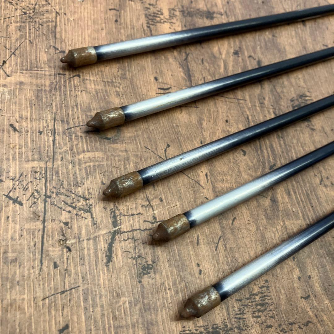 弓道 矢 矢筒 SUPER 2015 G.S 5本セット 羽 武道 スポーツ