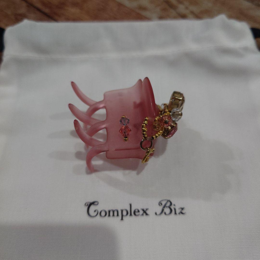 Complex Biz ピンク ヘアクリップ クリスタル付き - ヘア