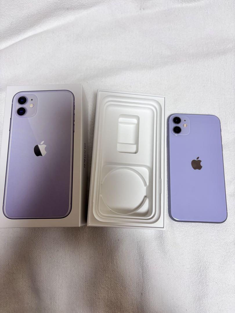 iPhone - 【新品未開封】iPhone11 128GB SIMフリー　紫 iPhone11 128GB パープル 紫 SIMフリー ソフトバンク