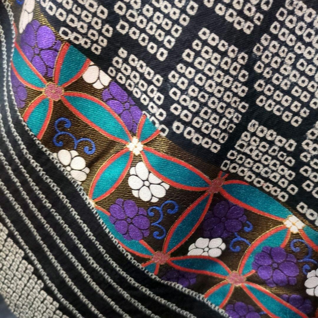 230 振袖フルセット正絹 部分絞り 金駒刺繍 色箔 宝尽し文様 赤