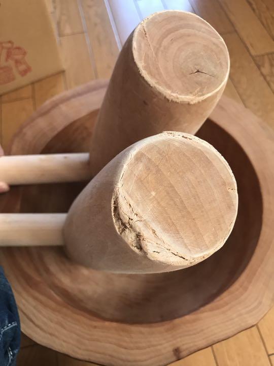 天然木 餅つき ミニ臼セット 天然木 餅つき ミニ臼セット