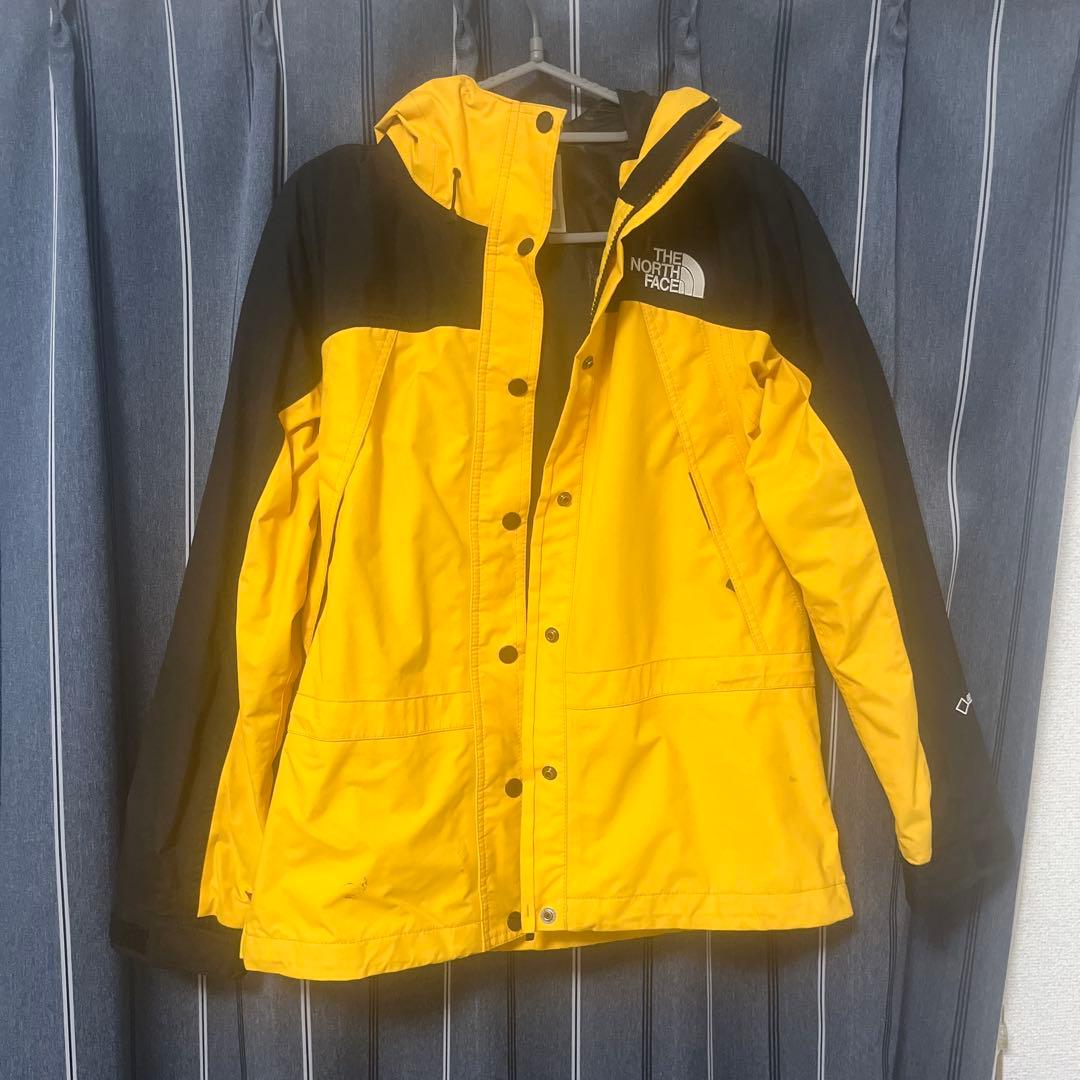【良品】ザ ノースフェイス ゴアテックス マウンテンパーカー 黄色×黒 M