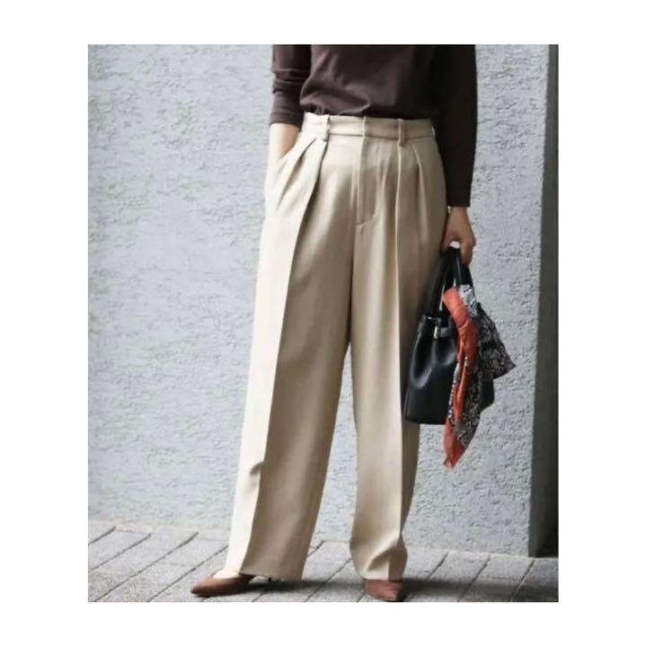 ❁ IENA ❁ シャークツイードストレートパンツ