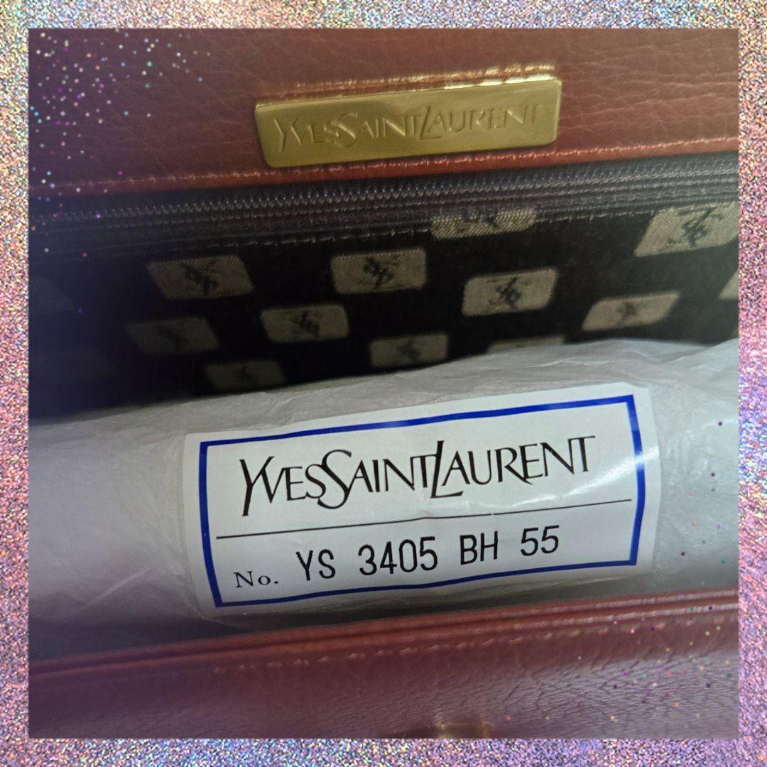【新品】★未使用品★イヴサンローラン★YSL★レザー★ハンドバッグ★ブラウン★