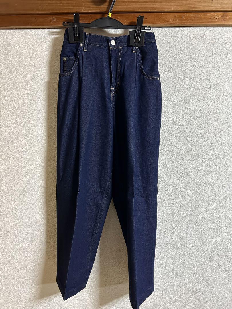 NEONSIGN WIDE DENIM SLACKS “ONE WASH\"