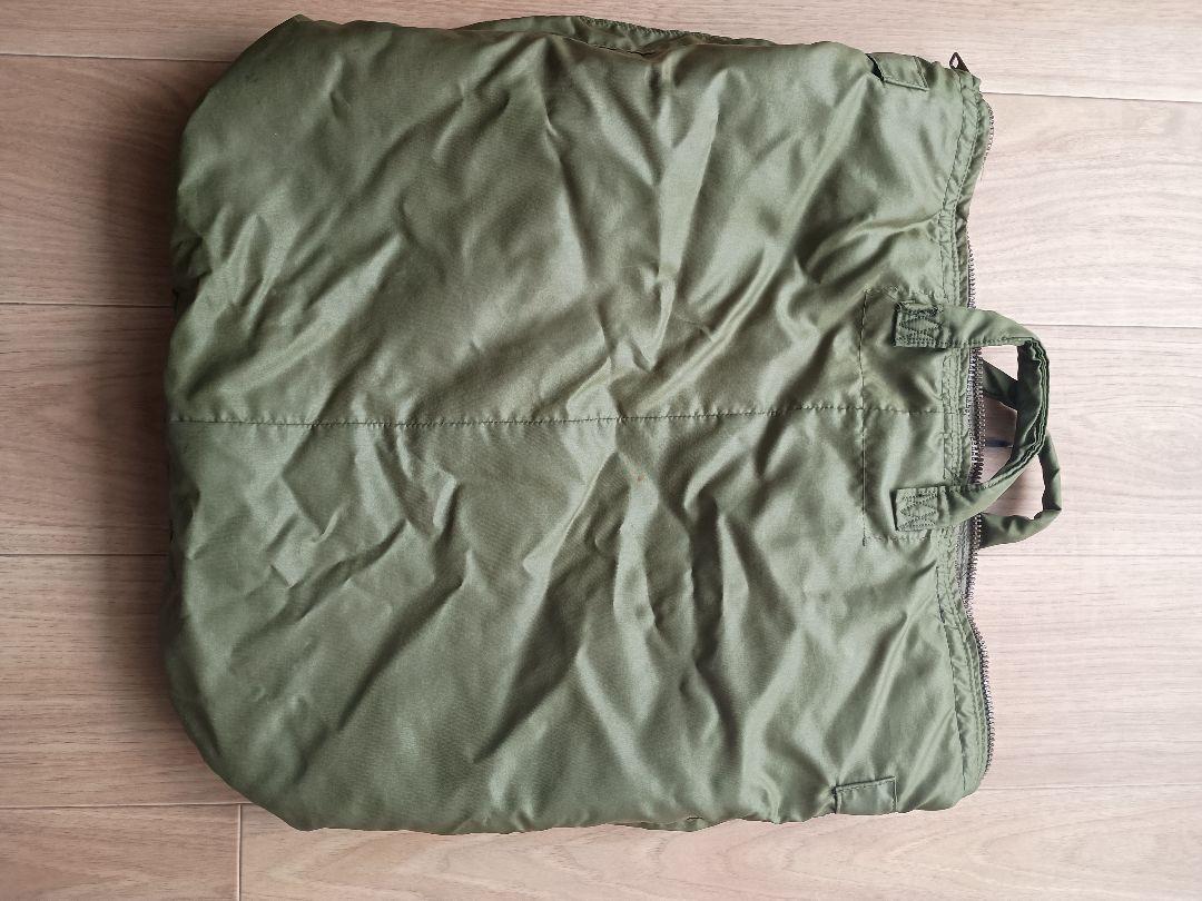 80s 米軍　ヘルメットバッグ　SCOVILLジッパー 82年度会計　実物 4f31206778436a514f7d5758dc2400