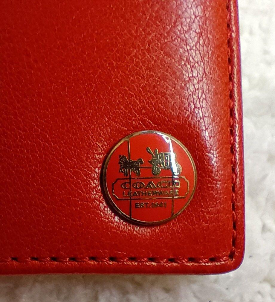 【✨新品未使用品✨】オールドコーチ COACH 革財布　赤色