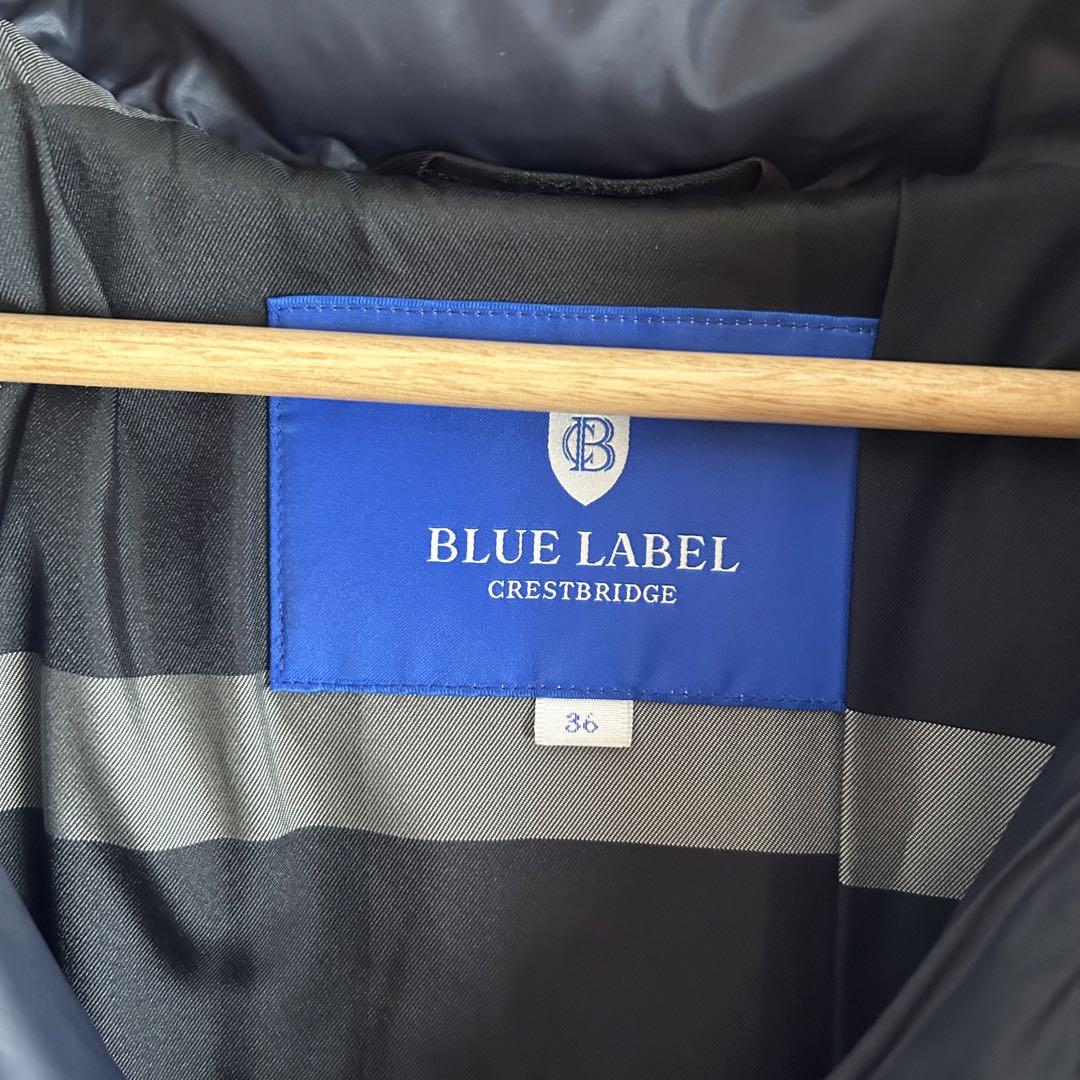 BLUELABEL CRESTBRIDGE　ダウンコート　ネイビー　36