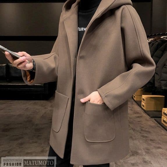 40 割引ブラウン系 Free Size格安 人気爆発 コート メンズ フード付きコート 防寒コート 冬物 冬服 ビジネス テーラードジャケット ジャケット アウターブラウン系free Size Strufaldi Com Br