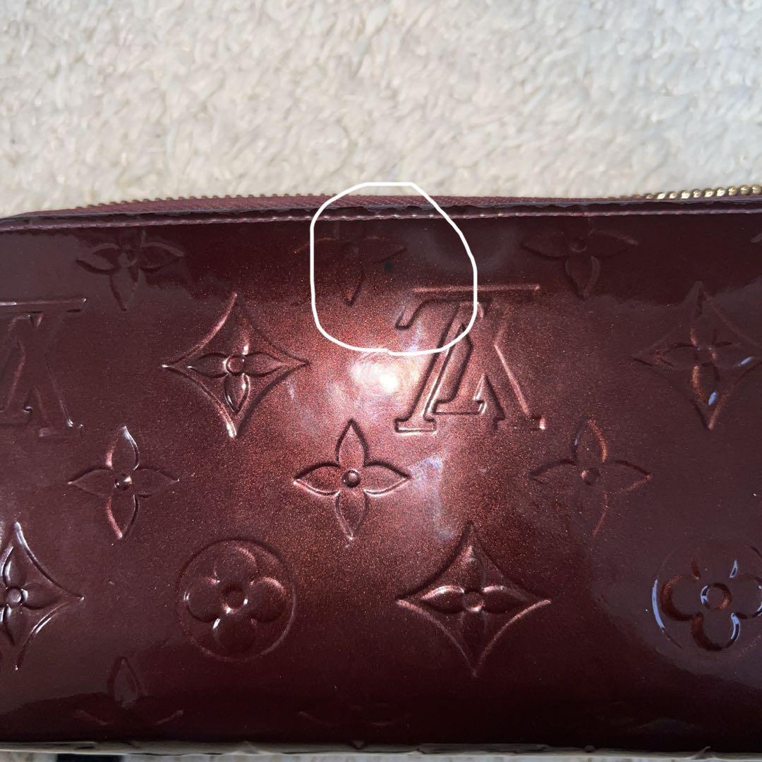 【値下げ】Louis Vuitton ヴェルニ　アマラント　 ジッピー　長財布