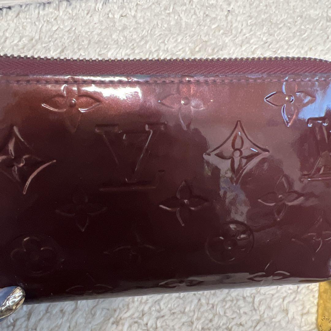 【値下げ】Louis Vuitton ヴェルニ　アマラント　 ジッピー　長財布