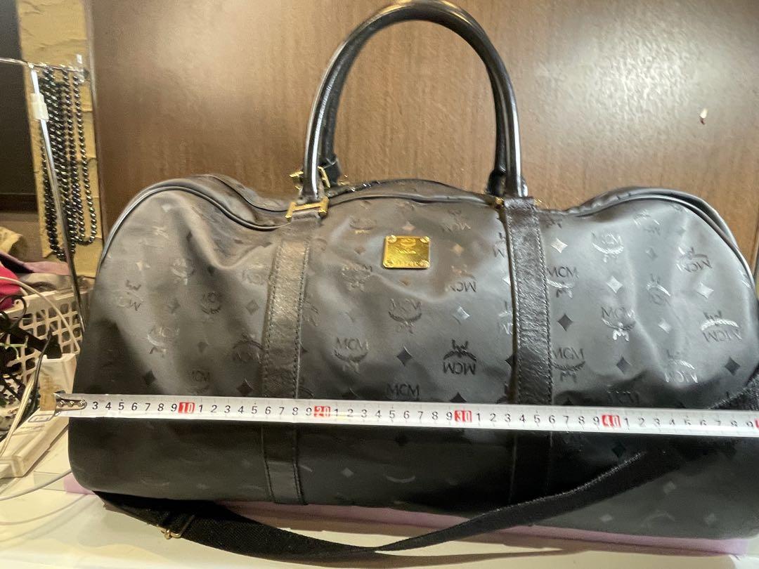MCM エムシーエム 大容量 ボストンバッグ ショルダー ヴィセトス ブラック