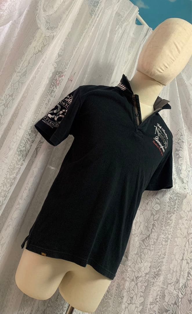 Norton ノートン　半袖　ポロシャツ　バイカー　刺繍デカロゴ　ストレッチ　M Norton 刺繍 半袖 ポロシャツ Norton ノートン 半袖 ポロシャツ