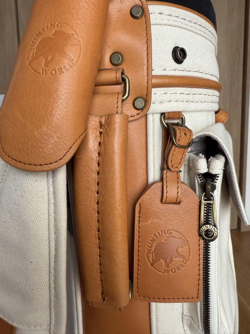 ⭐︎ハンティングワールド　帆布 キャディバッグ　ゴルフ バッグ　新品⭐︎
