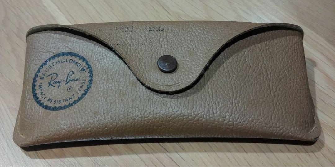 80年代·ビンテージ!Ray-Ban クリヤー·グラス　当時物ケース付き