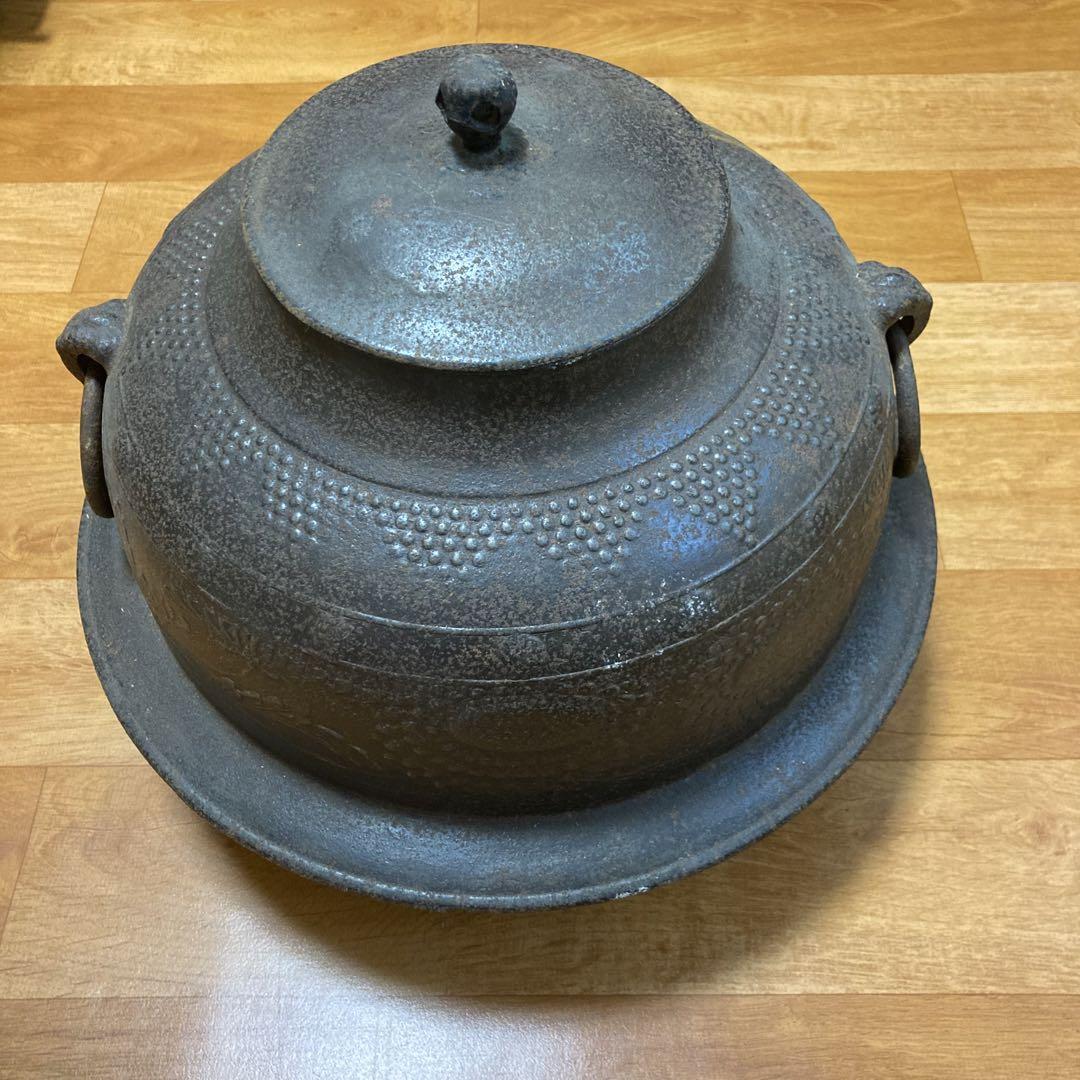 茶釜　鉄釜　茶道具　骨董品　アンティーク　コレクション 5,000円