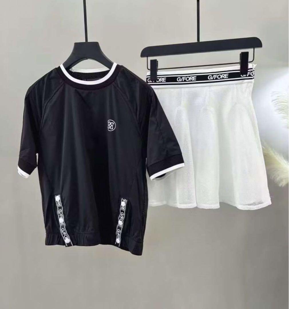 G/FORE 新作ジーフォア ゴルフ レディース Tシャツ スカート 2点セット