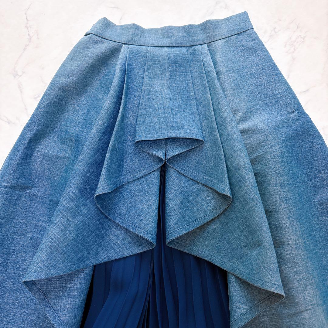 SHE Tokyo シートーキョー バックプリーツタックフレアスカート 34