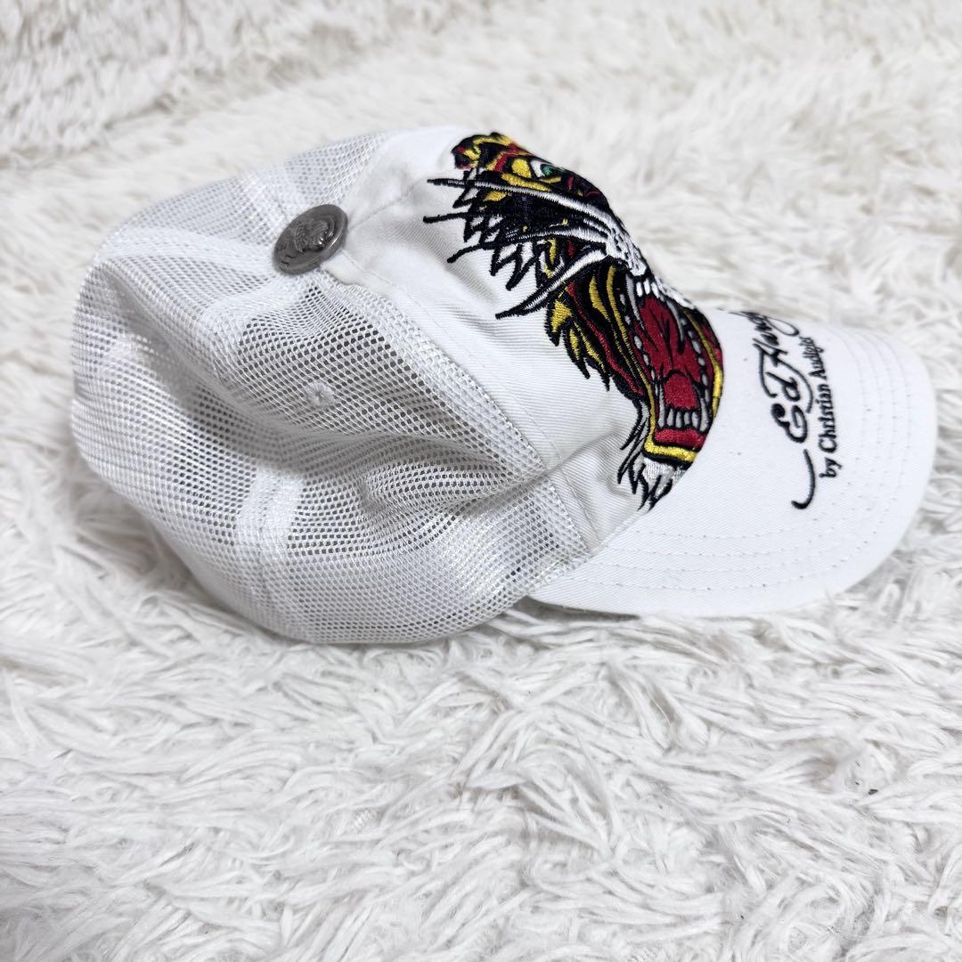 【平成の虎】Ed Hardy エドハーディー メッシュキャップ 刺繍 Y2K