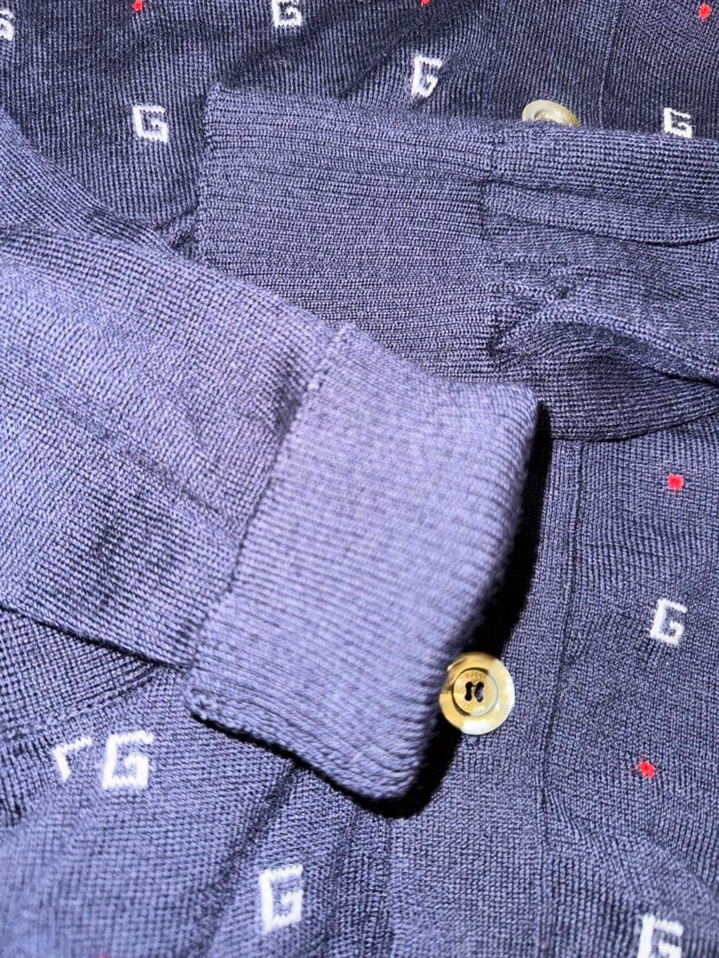 GUCCI グッチ カーディガン ニット 2019SS GG柄 ロゴ GUCCI グッチ カーディガン ニット 2019SS GG柄 ロゴ