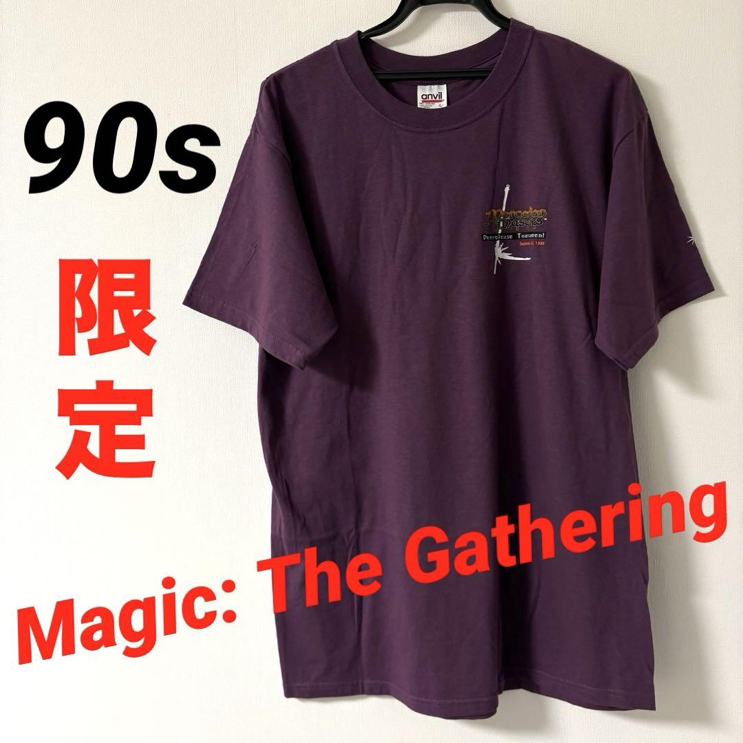 1999 マジックザギャザリングtシャツ 群青色 カテラン組合の首領
