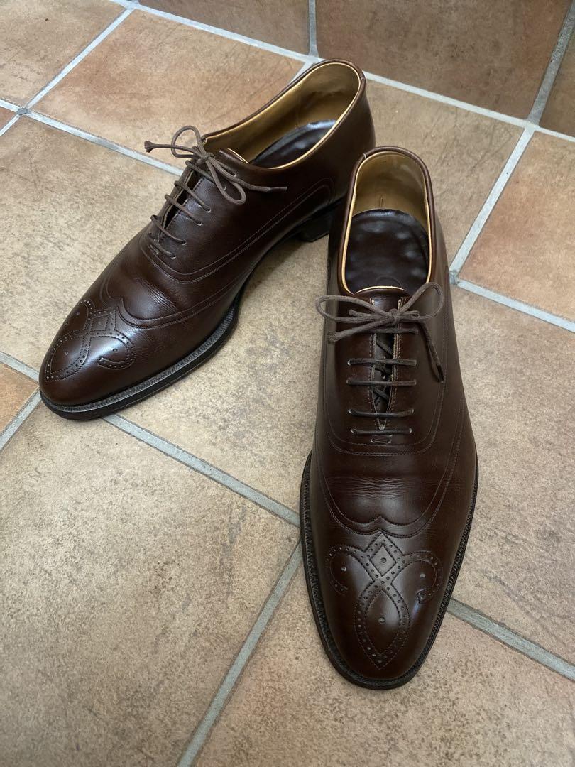 【美品】F.lli Giacometti イタリア製革靴　39サイズ　ブラウン