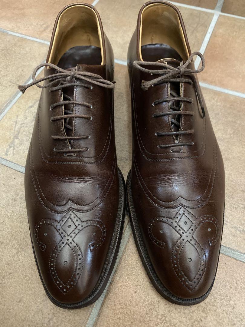 【美品】F.lli Giacometti イタリア製革靴　39サイズ　ブラウン