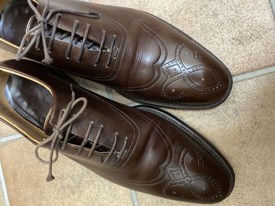 【美品】F.lli Giacometti イタリア製革靴　39サイズ　ブラウン