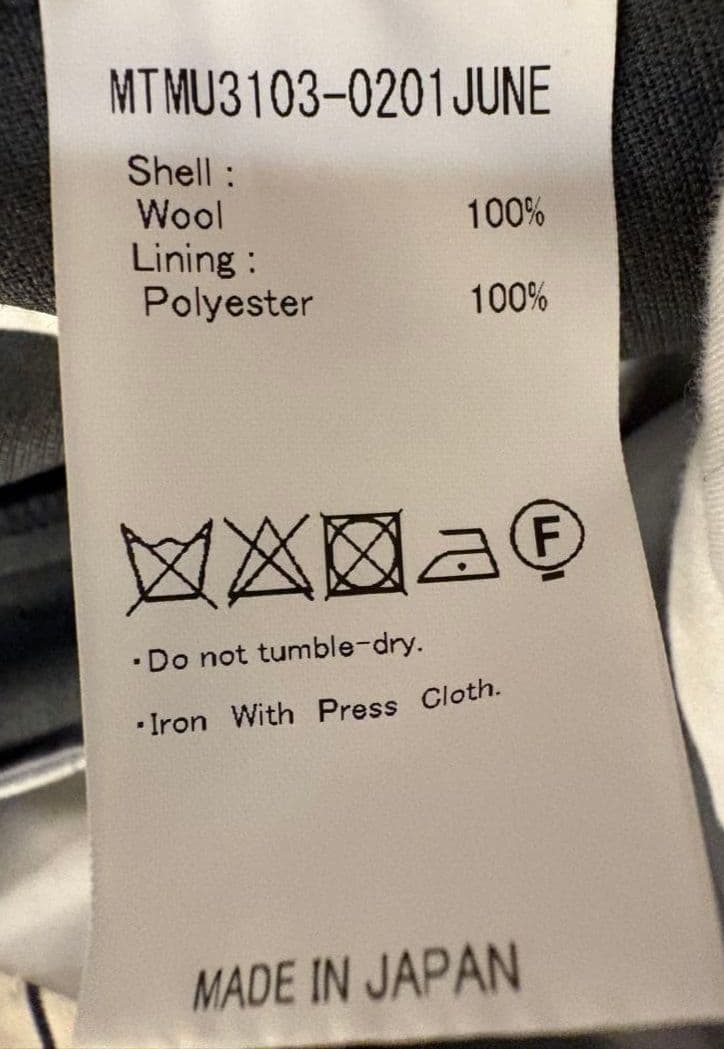 MAATEE&SONS 永遠SLACKS size2 musterwerk 別注 MAATEE&SONS 永遠SLACKS size2 musterwerk 別注