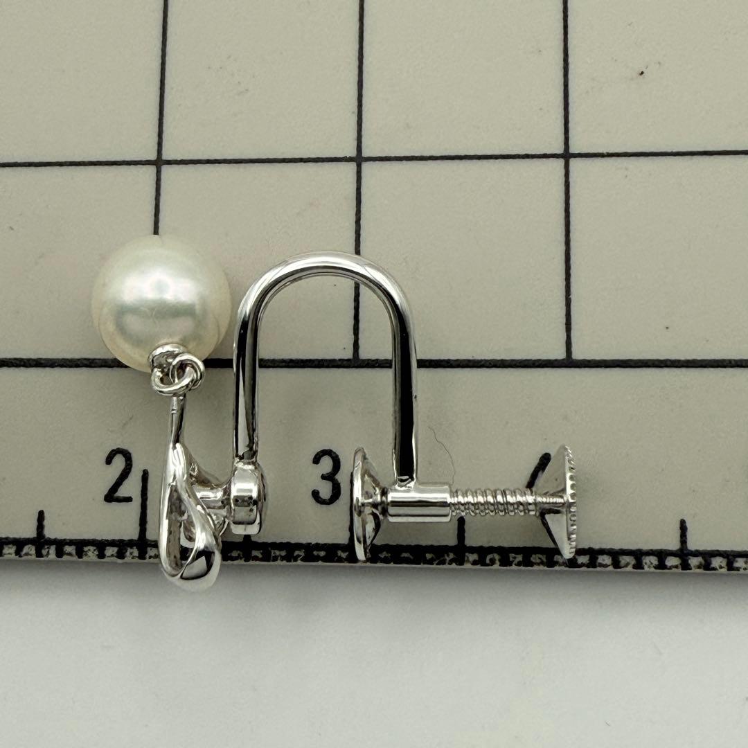 MIKIMOTO パールイヤリング　ミキモト　正規品　6mm シルバー 美品