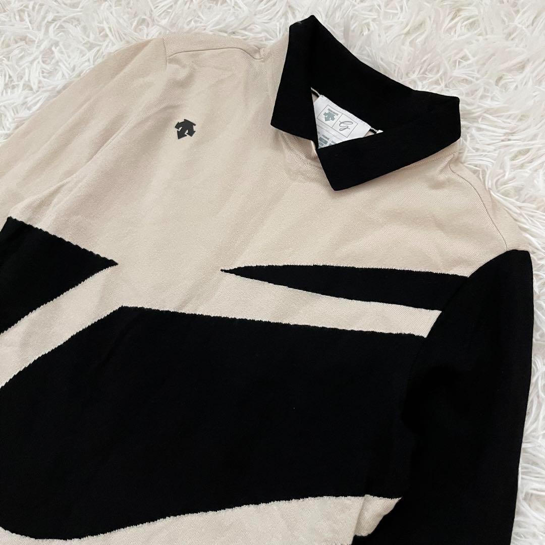⭕️▲極美品　DESCENTE　デサント　ウェア　モカ　ベージュ　バイカラー　S