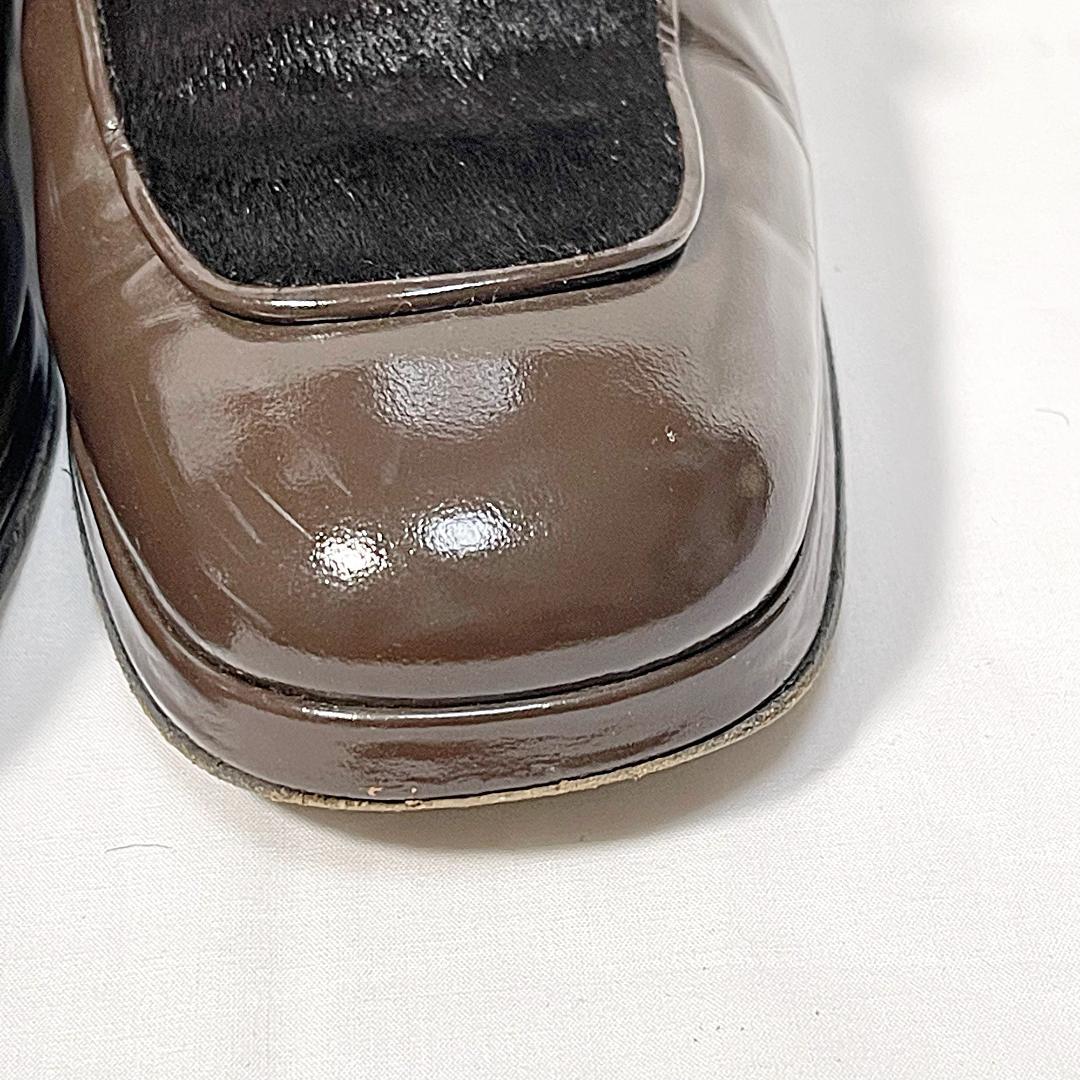 GUCCI グッチ ホースビットローファー ハラコ ブラウン 7B 24cm相当